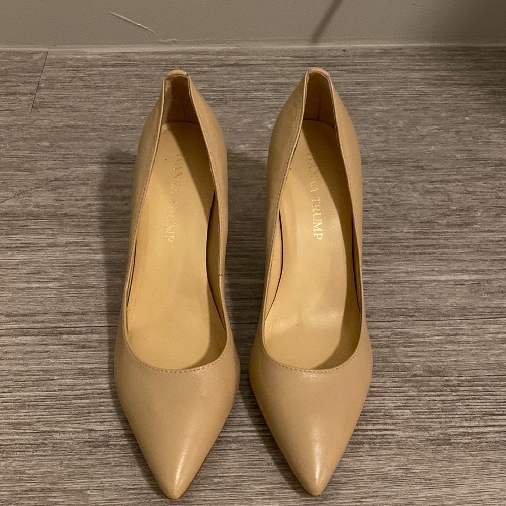 Nude Leather Heels